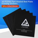 Hot Bed Plate Stickers for 3D Printers - 5 Pack
