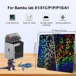 HIKUDIY Rainbow Confetti Build Plate for Bambu Lab