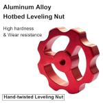 4-Pack M4 Aluminum Leveling Nuts for 3D Printers