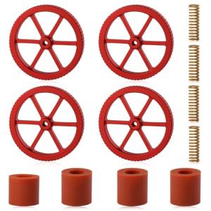 LEONTOOL Red Leveling Nuts and Springs for 3D Printers