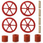 LEONTOOL Red Leveling Nuts and Springs for 3D Printers
