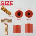 LEONTOOL Red Leveling Nuts and Springs for 3D Printers