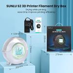 SUNLU 2025 Filament Dryer Box S2 for 3D Printers