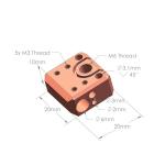 POLISI3D Copper Heater Block for Ender 3 & CR10