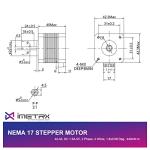iMetrx Nema 17 Stepper Motor for 3D Printers