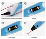 FreeSculpt 3D Printing Pen with 20 PLA Filaments