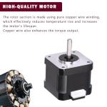 MOTOU® Nema 17 Stepper Motor with Cable - 2 Pack