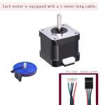 MOTOU® Nema 17 Stepper Motor with Cable - 2 Pack
