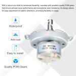 Slow Speed 12V DC Gear Motor for 3D Printers