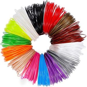 20-Color PLA 3D Filament Pen Set 1.75mm