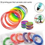 20-Color PLA 3D Filament Pen Set 1.75mm