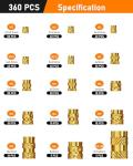 360PCS Heat Insert Set for 3D Printers