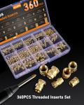 360PCS Heat Insert Set for 3D Printers