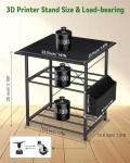 3D Printer Stand with Filament Storage and Wheels