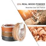 Wooden 3D Printer Filament Bundle, 4 Colors
