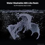 ELEGOO 1KG Water Washable 3D Printer Resin Grey