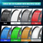 SUNLU 1.75mm ABS Filament - High Strength Black