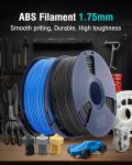 SUNLU 1.75mm ABS Filament, 1kg Spool, Black