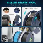 SUNLU Silk PLA+ Black Filament 1.75mm 1KG