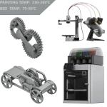 Metallic Silver PETG Filament 1.75mm - 1KG