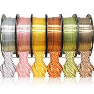6-Pack Metallic Silk PLA Filament Bundle