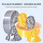 Rambery Silk PLA Filament Bundle - Gold and Silver