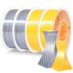 Rambery Silk PLA Filament Bundle - Gold and Silver