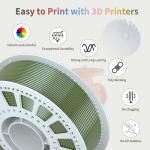 Shiny Silk PLA Filament 1.75mm - Holly Green