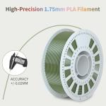 Shiny Silk PLA Filament 1.75mm - Holly Green