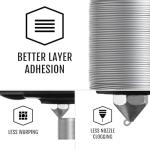 JAREES Metallic Silver PETG Filament 1.75mm 1kg