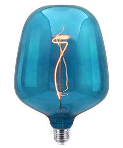 Metallic Blue 4W LED Filament Light Bulb