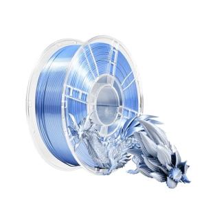 iBOSS Dual Silk Metallic Blue Silver PLA Filament