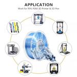 iBOSS Dual Silk Metallic Blue Silver PLA Filament