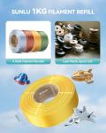 SUNLU 500g Silk PLA Filament Bundle for 3D Printers