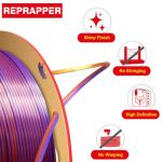 Reprapper 1.75mm Tri-Color Silk PLA Filament