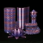 Transparent Glitter PLA Filament - Clear Blue Purple