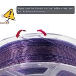Transparent Glitter PLA Filament - Clear Blue Purple