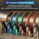 JUSTMAKER Metallic PLA 3D Printer Filament 1kg