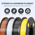 Silk PLA Filament 1.75mm - Metallic Colors 200g x 4