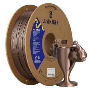 JUSTMAKER PLA Metallic 3D Printer Filament - Coffee Gold