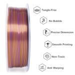 GEEETECH Dual Color Silk Filament 1.75mm 1kg