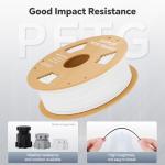 DEEPLEE White PETG Filament 1KG for 3D Printers