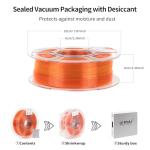 Transparent Gradient Orange Red PETG Filament 1.75mm
