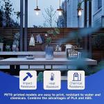 Creality 3D PETG Filament 1.75mm, 2.2lbs, Transparent