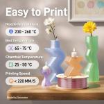 ELEGOO 1.75mm Transparent Purple PETG Filament 1KG