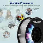 Creality 3D PETG Filament 1.75mm, 2.2lbs, Transparent