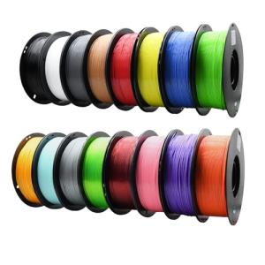 YUANEANG 16-Roll PETG 3D Printer Filament Bundle