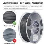 eSUN 1.75mm Carbon Fiber PETG Filament, Dark Grey