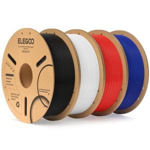ELEGOO 4KG PLA Filament Bundle for 3D Printers