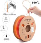 CCTREE Gradient Purple to Pink PETG Filament 1kg